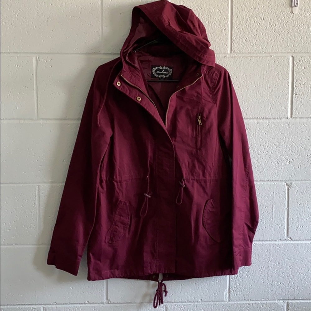 Ambiance fr. Fashion Nova Maroon Utility jacket